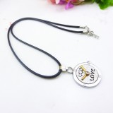 Wholesale - Fashion Character Love Pendant Necklace Charm Chain Jewelry for Men DG034