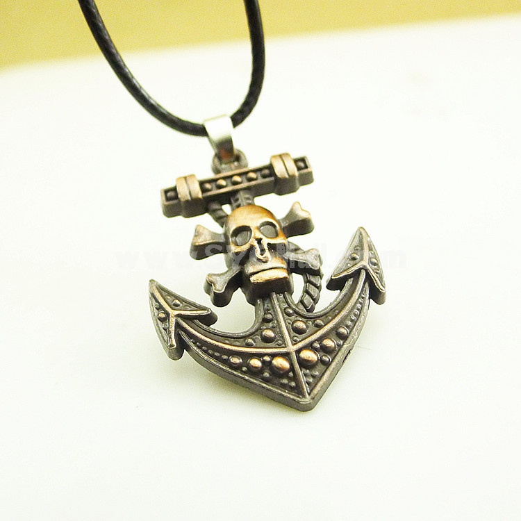 Fashion Character Skull Head Pendant Necklace Charm Chain Jewelry for Men DG114