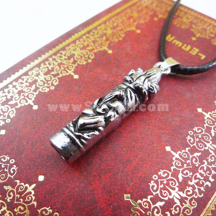 Fashion Character Dragon Totem Pendant Necklace Charm Chain Jewelry for Men DG134