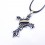 Fashion Character Cross Pendant Necklace Charm Chain Jewelry for Men DG056