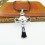 Fashion Character Cross Pendant Necklace Charm Chain Jewelry for Men DG019