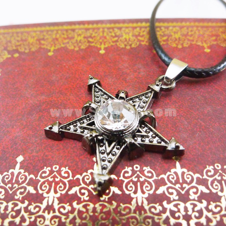 Fashion Character Five-Pointed Star Pendant Necklace Charm Chain Jewelry for Men DG118