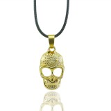 Wholesale - Fashion Character Skull Pendant Necklace Charm Chain Jewelry for Women X28