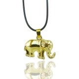 Wholesale - Fashion Character Elephant Pendant Necklace Charm Chain Jewelry for Women X23