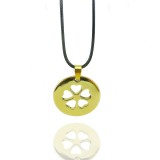 Wholesale - Fashion Character Four-leaf Clover Pendant Necklace Charm Chain Jewelry for Women X35