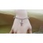Jewelry Lovers Bracelets Created Infinity Charm Chain Christian Cross Couple Bangles 2Pcs Set