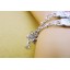 Jewelry Lovers Bracelets Created Infinity Charm Chain Swan Couple Bangles 2Pcs Set