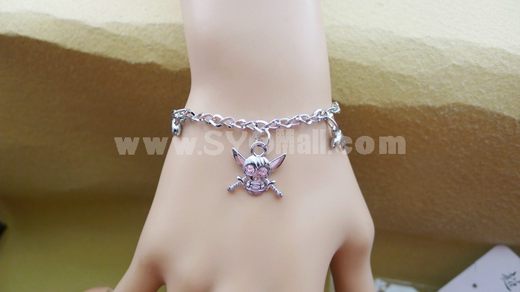 Jewelry Lovers Bracelets Created Infinity Charm Chain Skullcandy Couple Bangles 2Pcs Set