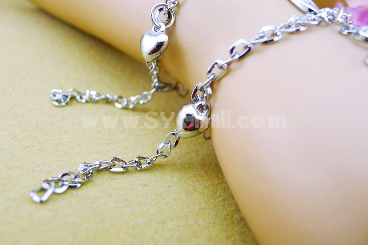 Jewelry Lovers Bracelets Created Infinity Charm Chain Crucifixion  Couple Bangles 2Pcs Set