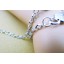 Jewelry Lovers Bracelets Created Infinity Charm Chain Love Heart Couple Bangles 2Pcs Set