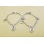 Jewelry Lovers Bracelets Created Infinity Charm Chain APPLE Couple Bangles 2Pcs Set