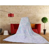 Wholesale - SIMOYO Blue Flower Lightweight Natural Silk Comforter For Summer 71*82inch