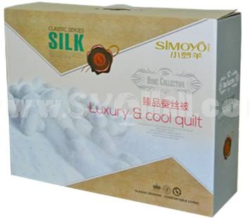 SIMOYO Simple Elegant Lightweight Natural Silk Comforter For Summer 79*91inch