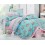 SIMOYO Vintage Designed Floral Pattern with Lace 4pcs Comforter Set Queen Size