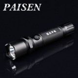 wholesale - PAISEN 3W Waterproof Glare LED Flashlight Torches Light Lamps for 18650 Rechargeable Battery