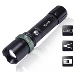 Wholesale - CREE XPE Series High Power Waterproof Variable Focus Aluminium Alloy LED Flashlight for Outdoors 3 Modes 110-2
