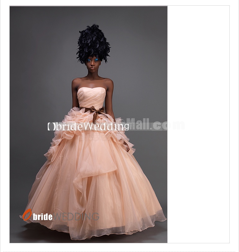 Ball Gown Floor-Length Strapless Wedding Dress