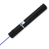 wholesale - 5000mw High Power Burning 450nm Blue Laser Pointer Torch Pen with 5 types of starry caps