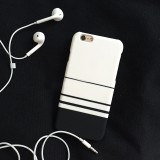 Wholesale - RABBITINS Simple Stylish Black White Strips Phone Case for iPhone 5/5s, iPhone6/6s, iPhone 6/6s Plus