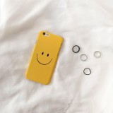 Wholesale - RABBITINS Yellow Smile Face Frosted Phone Case for iPhone 5/5s, iPhone6/6s, iPhone 6/6s Plus