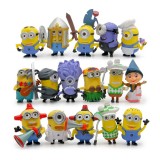 wholesale - 16Pcs Set Despicable Me 3 The Minions Action Figure PVC Toys Cute Movie Characters Mini Figurines