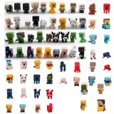 wholesale - 72Pcs Set MineCraft Action Figure Toys MC PVC Block Mini Figure Toys 3cm/1.2inch