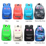 Wholesale - MineCraft MC Pink Eyes Pattern Backpacks Shoulder Rucksacks Schoolbags