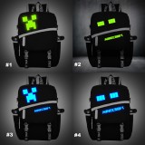 Wholesale - MineCraft MC Backpacks Luminous Fashionable Black & White Shoulder Rucksacks Schoolbags