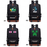 Wholesale - MineCraft MC Steve Creeper Backpacks Fashionable Black Shoulder Rucksacks Schoolbags