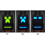 Wholesale - MineCraft MC Backpacks Luminous Fashionable Black Shoulder Rucksacks Schoolbags
