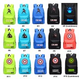 Wholesale - Captain America Backpacks Fashionable Color Shoulder Rucksacks Schoolbags
