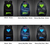 Wholesale - Superman Backpacks Luminous Fashionable Shoulder Rucksacks Schoolbags