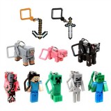 wholesale - 10Pcs MineCraft MC Action Figures PVC Mini Toys with Key Chains 001
