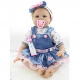 Wholesale - 22" High Simulation Girl Baby Doll Lifelike Realistic Silicone Doll NPK-004