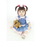 Wholesale - 22" High Simulation Baby Doll Lifelike Realistic Silicone Doll NPK-026