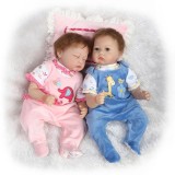 Wholesale - 22" High Simulation Baby Doll Boy and Girl Lifelike Realistic Silicone Doll NPK-028