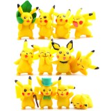 Wholesale - 12Pcs Set Pokemon Pikachu Roles Action Figures PVC Toys 2-5cm/1-2Inch Tall