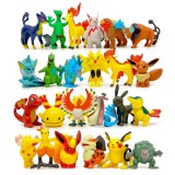 Wholesale - 100Pcs Set Pokemon Pikachu Roles Action Figures PVC Toys 4-6cm/1.5-2.5Inch Tall
