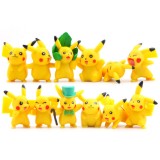Wholesale - 12Pcs Set Pokemon Pikachu Roles Action Figures PVC Toys 2-5cm/1-2Inch Tall 2nd Version