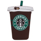 wholesale - Starbucks Coffee Cup Silicon Protect Cover Phone Case for Apple iPhone 6 / 6 Plus 