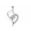 ZIBAONI Stylish 925 Sterling Silver Bowknot Diamond Necklace  