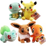 Wholesale - Pokémon Pokemon Plush Toys Stuffed Dolls Pikachu Bulbasaur Charmander Squirtle 15cm/6Inch