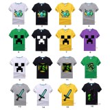 wholesale - Minecraft Short Sleeved T-Shirt Sword Dick Pattern 100% Cotton