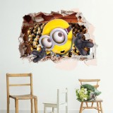 Wholesale - Despicable Me The Minions 3D Wall Stickers Decorative Wall Decal 60x90cm 