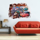 Wholesale - Cars Lightning McQueen 3D Wall Stickers Decorative Wall Decal 50x70cm 