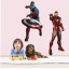 Iron Man Captain America 3D Wall Stickers Decorative Wall Decal 50x70cm 