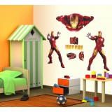 Wholesale - Iron Man 3D Wall Stickers Decorative Wall Decal 60x90cm 