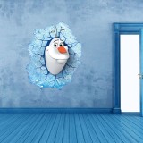 Wholesale - Frozen Olaf 3D Wall Stickers Decorative Wall Decal 45x60cm 