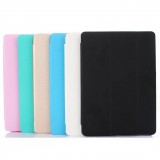 Wholesale - New iPad / iPad Mini Cases Ultra Slim Smart Case Trifold Cover Stand with Flexible Soft TPU Back Cover Auto Sleep Wa