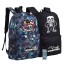 Undertale 18" Backpacks Fashionable Black / Blue Plaid Shoulder Rucksacks Schoolbags